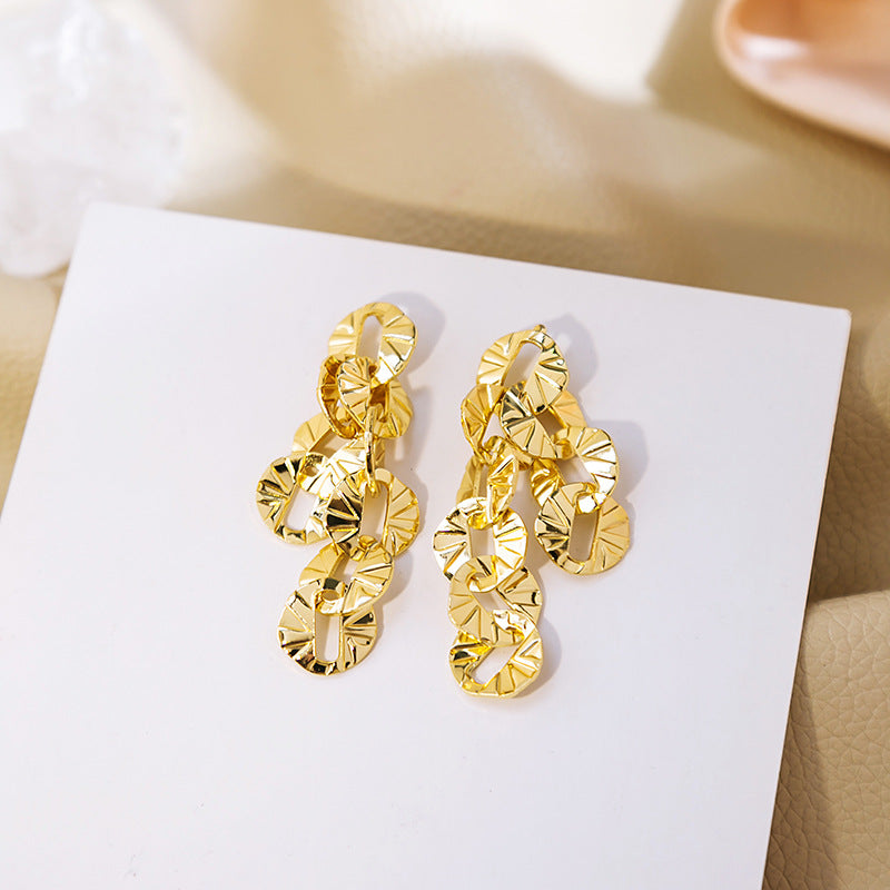 Sparkling Tassel Earrings