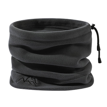 Adiffu Autumn And Winter Outdoor Cycling Trekking Warm Ear-protection Windproof Hat Aoxiang Solid Color Pile Hat Thickened Dual-purpose Bib