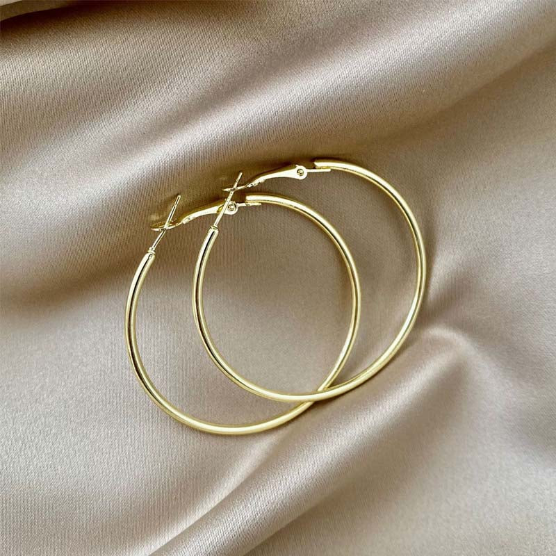 Adiffu European and American Fashion Round Earrings