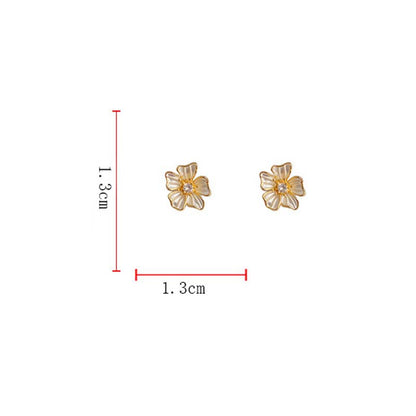 Stylish Camellia Earrings With Rhinestone