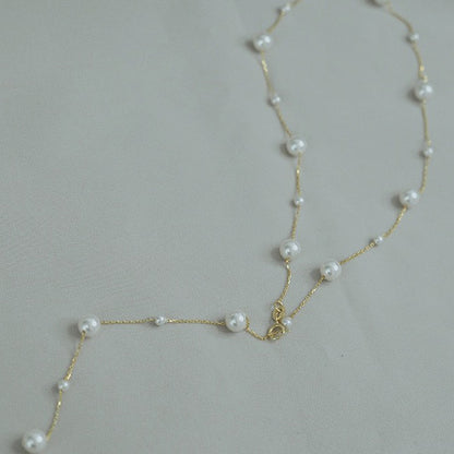 Adiffu Exquisite Artificial Pearl Necklace
