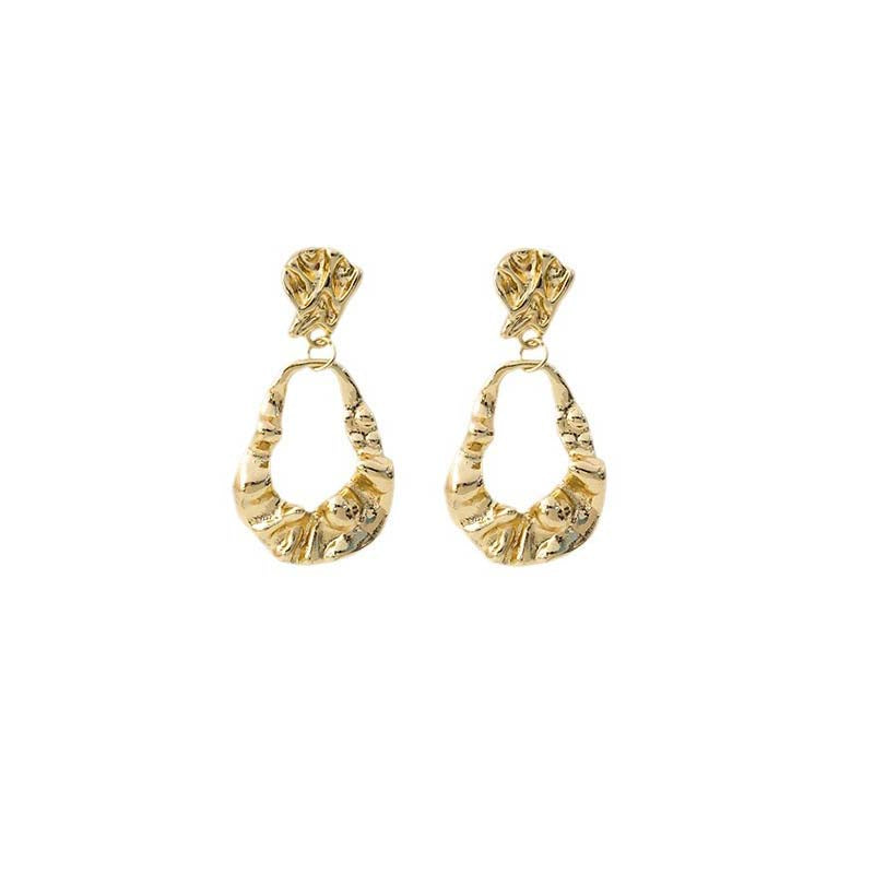 Adiffu Fashion Pleated Earrings