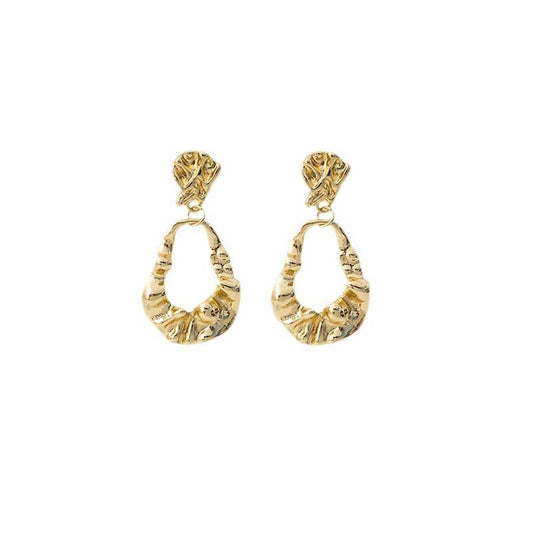 Adiffu Fashion Pleated Earrings