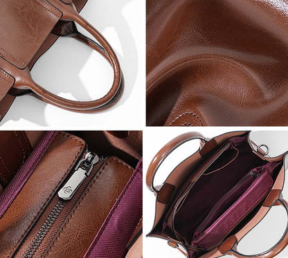Adiffu Large Capacity Genuine Leather Business Bag For Women