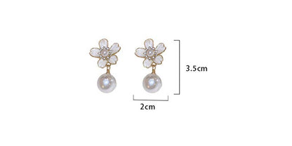 Pearl Flower Earrings