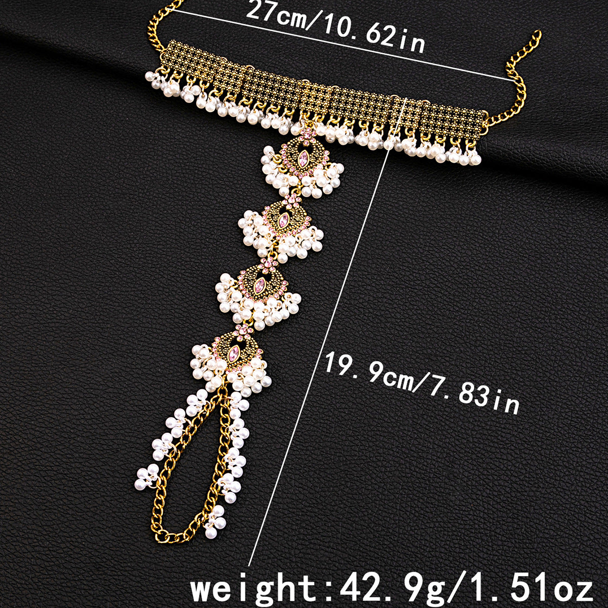 Adiffu Vintage Water Drop Anklet