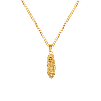 Adiffu Vintage Oval Pendant Necklace