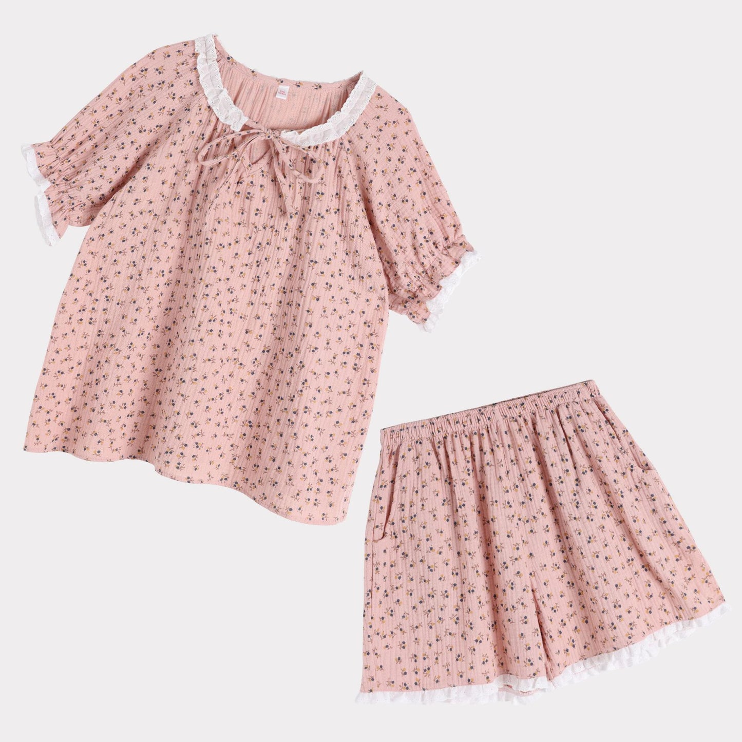 Summer Floral Cotton Pajamas For Women