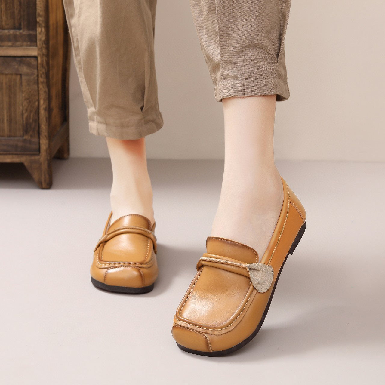 Leather Handmade Women's Loafer