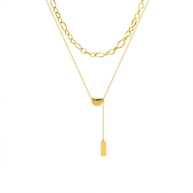 Adiffu Double Tiered Fringe Necklace