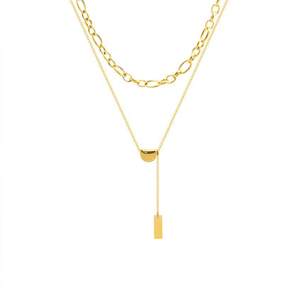 Adiffu Double Tiered Fringe Necklace