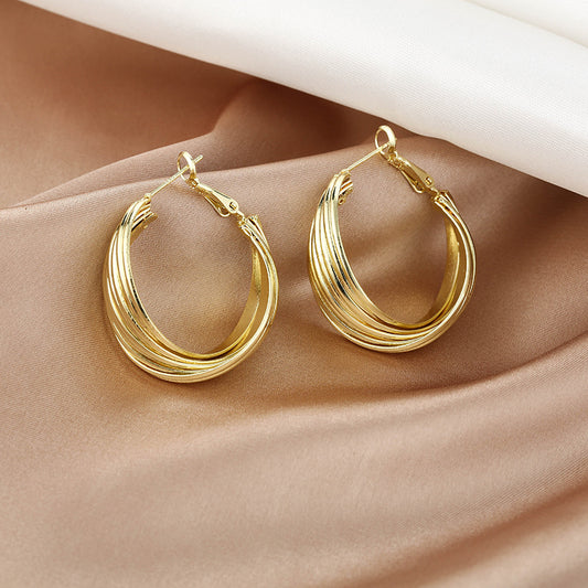 Adiffu European Style Multi-layer Winding Simple Ear Loop