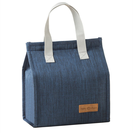 Adiffu Simple Meal Bag Vertical Portable Cationic Bento Bag Insulated Lunch Box Bag Large Capacity Bento Bag