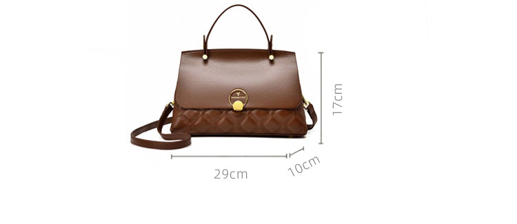 Large Capacity Diamond Texture Handbag For Women