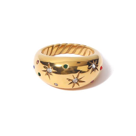Adiffu Star Gold Ring