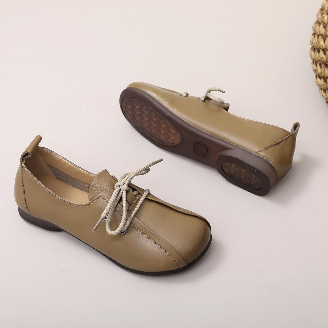 Adiffu Vintage Lace-up Women's Shoes