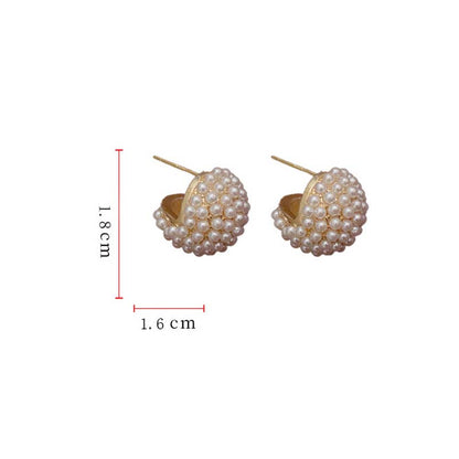 Adiffu Sweet Delicate Imitation Pearl Earrings