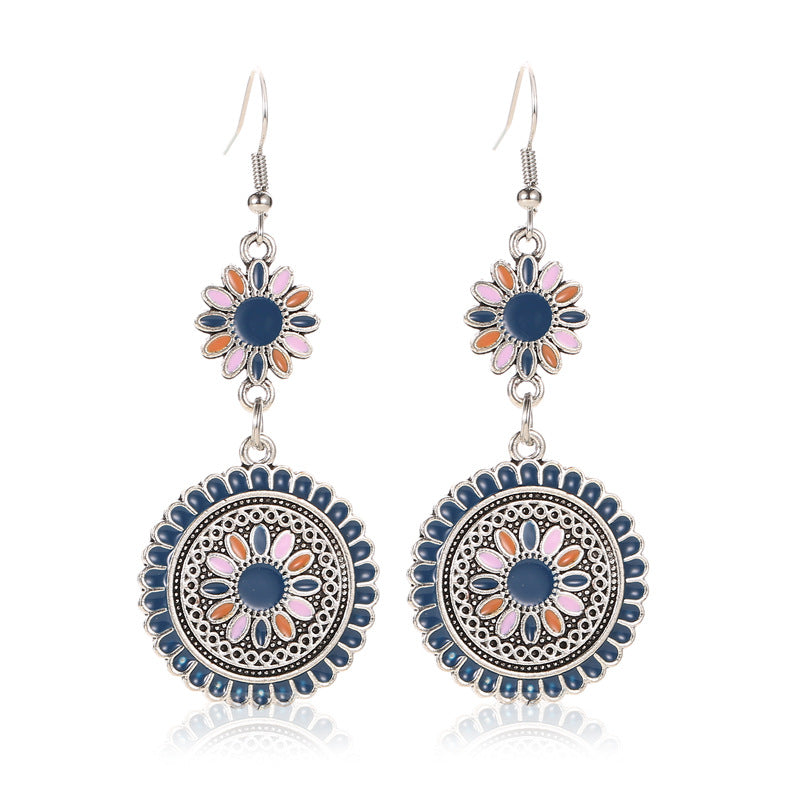 Long Little Daisy Vintage Earrings