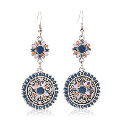 Long Little Daisy Vintage Earrings