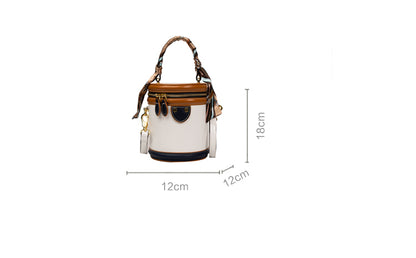 Adiffu Fashionable Barrel-Type Handbag