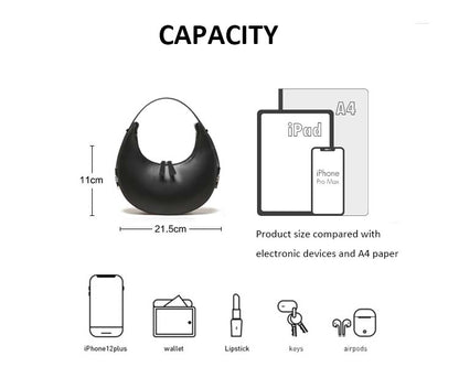 New Fashion Simple Personality Crescent Bag