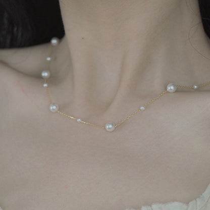 Adiffu Exquisite Artificial Pearl Necklace