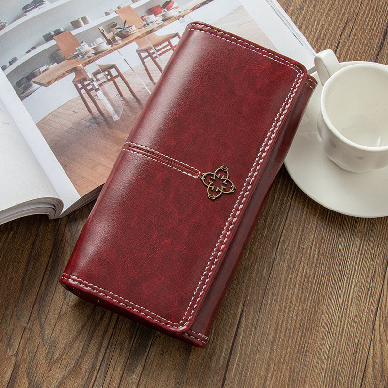 Adiffu Retro Long Multifunctional Wallet