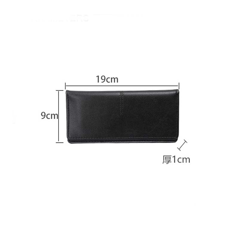 Adiffu Simple And Thin Money Clip Multi-Card Anti-degaussing Retro Change Clutch Bag