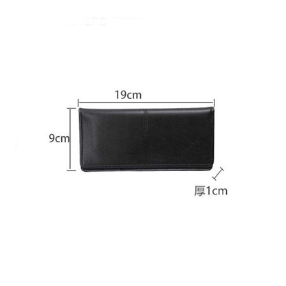 Adiffu Simple And Thin Money Clip Multi-Card Anti-degaussing Retro Change Clutch Bag
