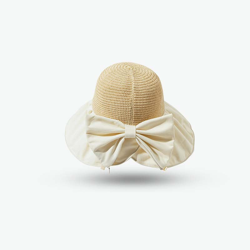 Adiffu Large Brimmed Bow Sunshade Hat