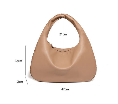 Adiffu Large Capacity Stylish Hand-Held Crescent Bag