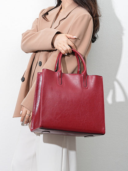 Adiffu Large Capacity Genuine Leather Business Bag For Women