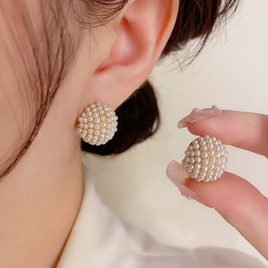Adiffu Sweet Delicate Imitation Pearl Earrings