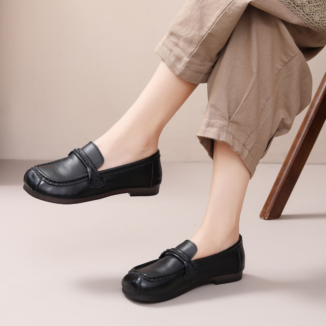 Leather Handmade Women's Loafer