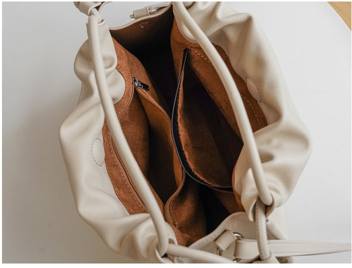 Soft Leather French Crossbody Bag