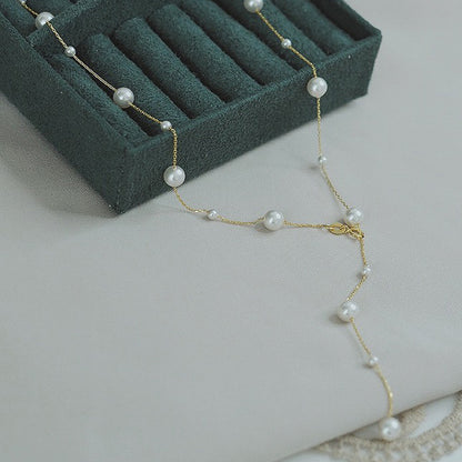 Adiffu Exquisite Artificial Pearl Necklace