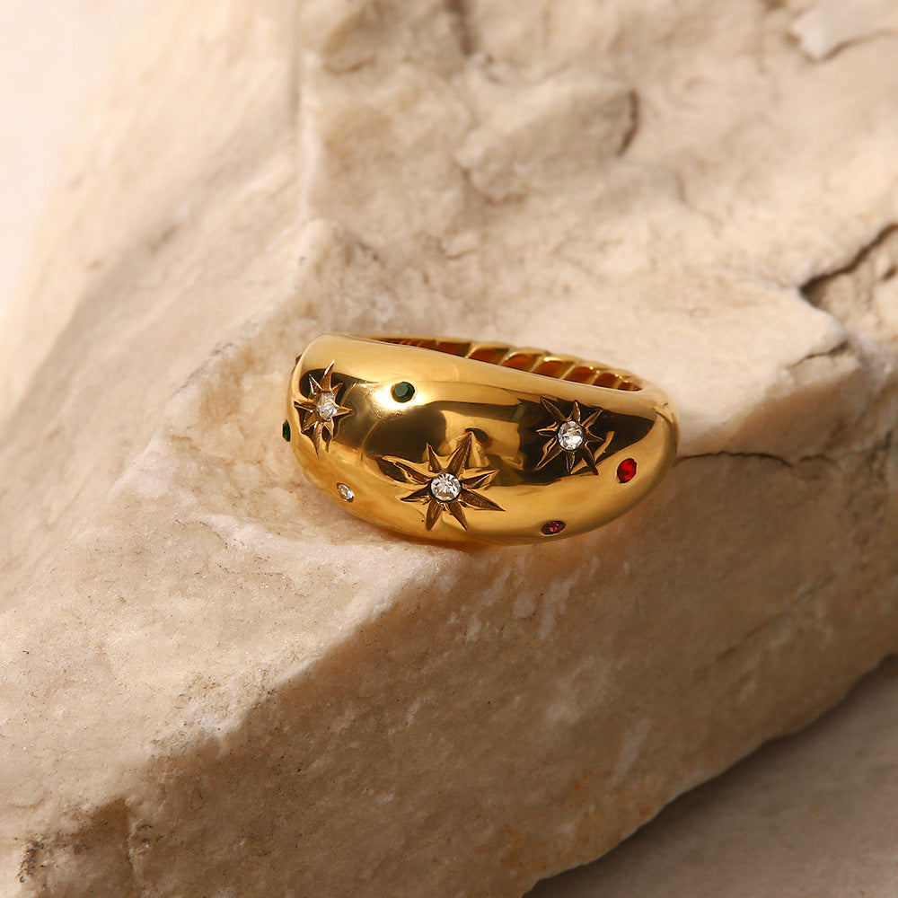 Adiffu Star Gold Ring