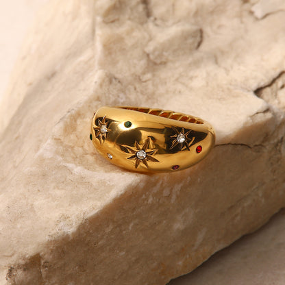 Adiffu Star Gold Ring