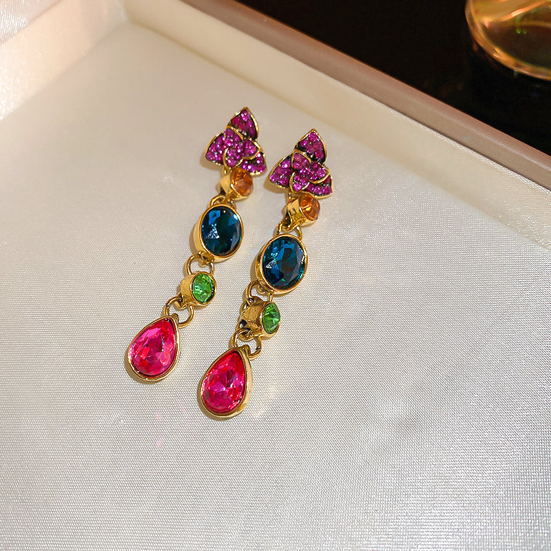 Adiffu Baroque Colored Gemstone Jewelry Set