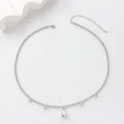 Adiffu Exotic fashion water Drop Head Chain