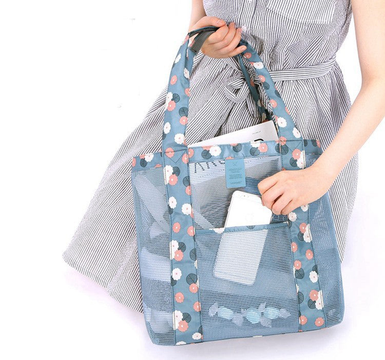 Adiffu Outdoor Travel storage Bag Large Capacity Beach Net Bag Clothes Storage Bag