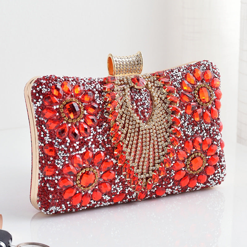 Adiffu Wedding Rhinestone Clutch Bag