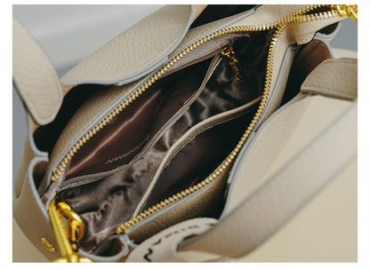 Solid Color Large Capacity Crossbody Bag