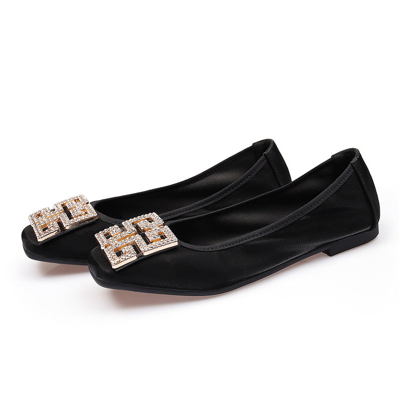 Adiffu Casual Rhinestone Slip-on Loafers For Women
