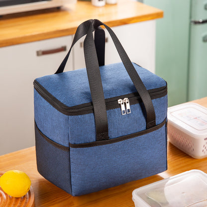 Large Insulated Bag Waterproof Portable Bento Bag Ice Bag Thickened Large Lunch Box Bag Picnic Bag