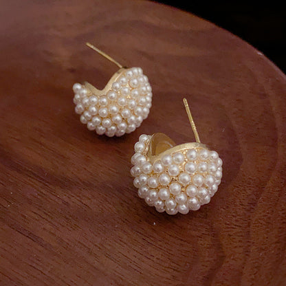 Adiffu Sweet Delicate Imitation Pearl Earrings