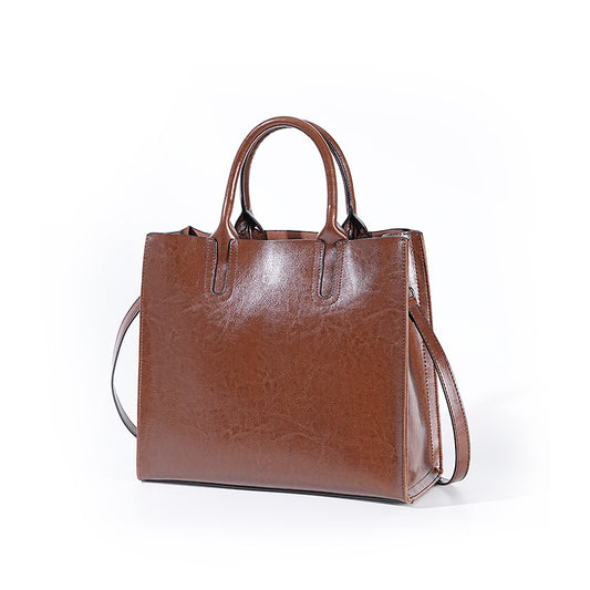 Adiffu Large Capacity Genuine Leather Business Bag For Women