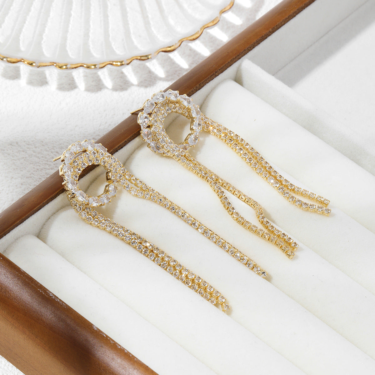 Light Luxury Personality Tassel Earrings Accessories