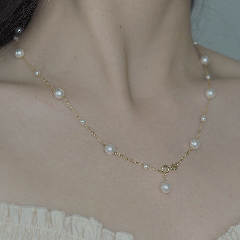 Adiffu Exquisite Artificial Pearl Necklace