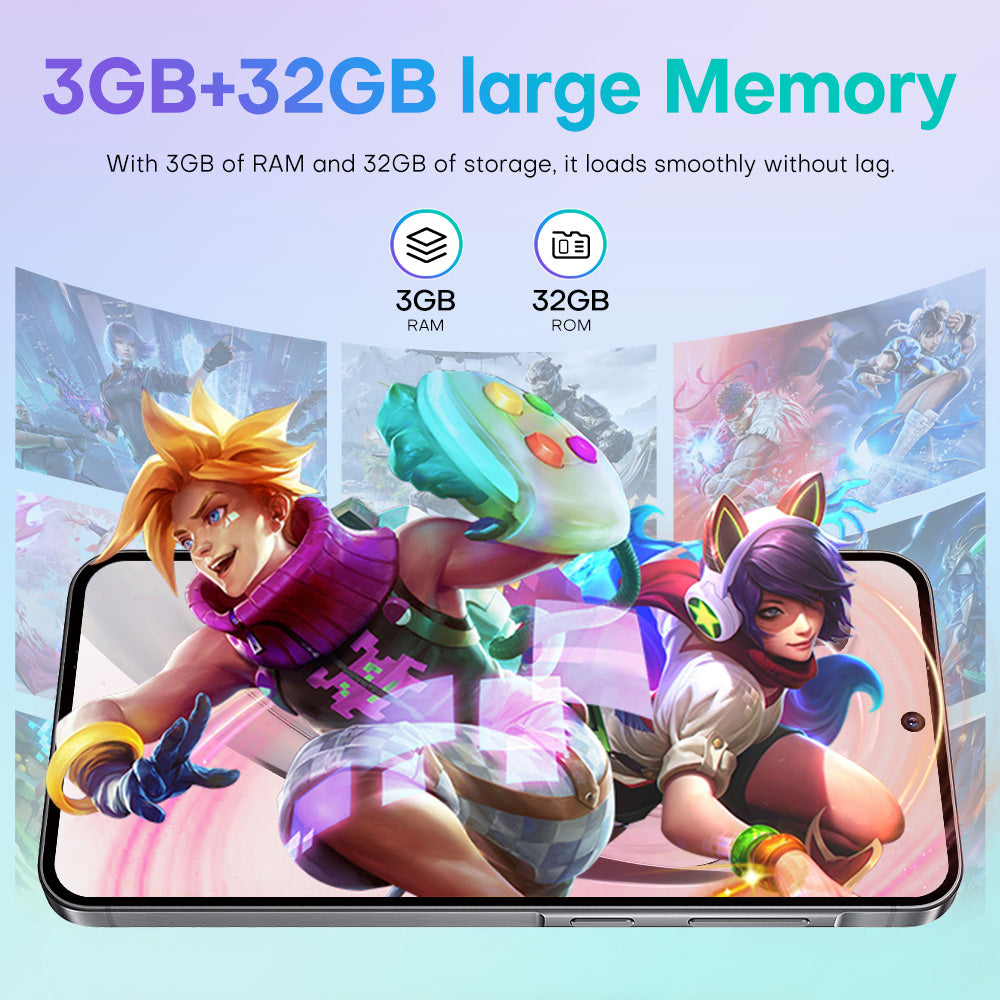 4G network new popular wireless charging A56 phone 3+32GB 6.75-inch Android smartphone